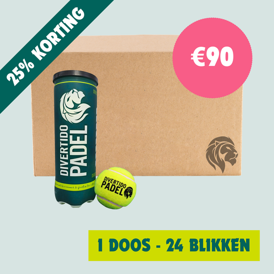 Padelballen - doos (24 blikken à 3 stuks)
