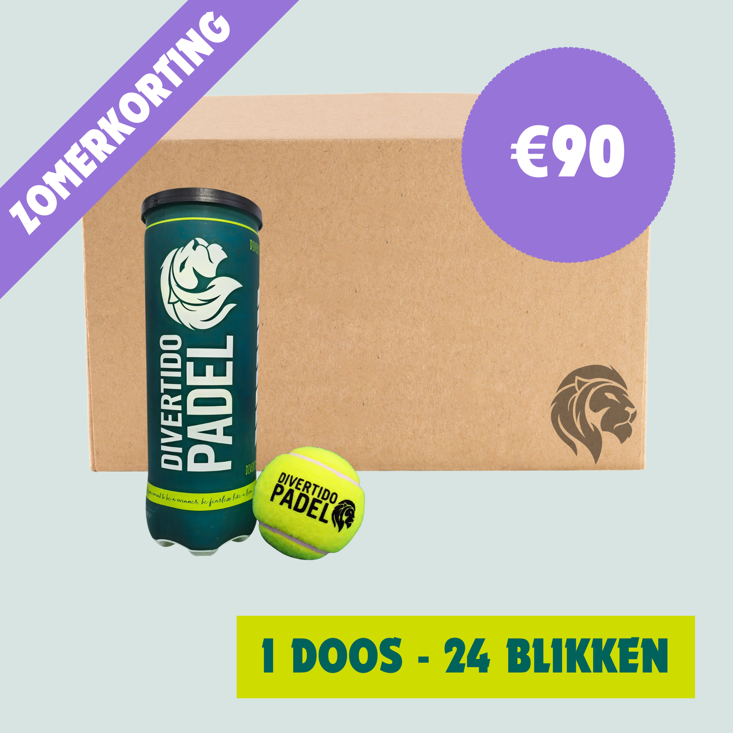 Padelballen - doos (24 blikken à 3 stuks)